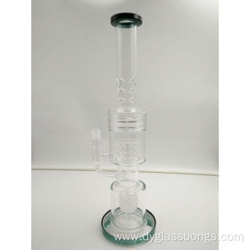 Scientific Glass Bongs with Two Fancy Percolators